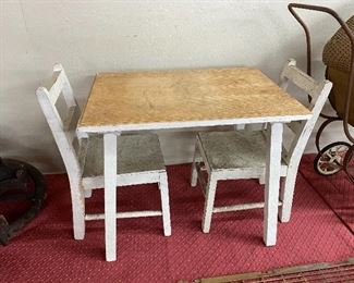 Vintage Children's Table and Chairs