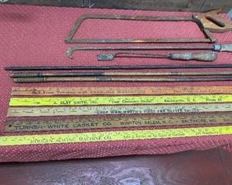 Old Advertising Yard Sticks