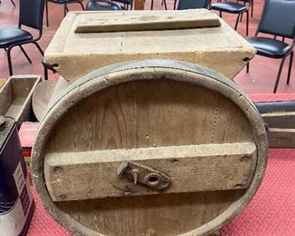 Early Wooden Barrel Churn