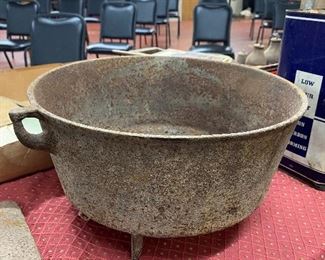 Early Cast Iron Three Legged Pot