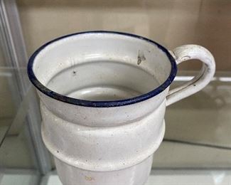 Old Blue and White Enamelware Sifter