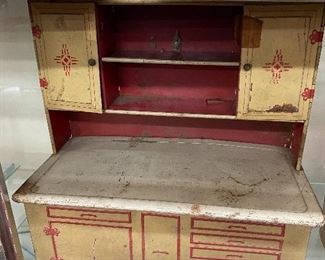 Child's Toy Metal Cabinet