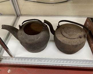 Early Cast Iron Kettles