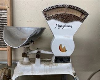 Nice Old Chrome and Porcelain Pennsylvania Scale