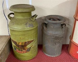 Old Milk Cans