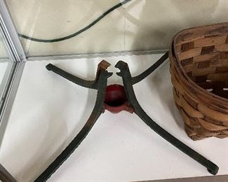 Antique Cast Iron B&J Company Christmas Tree Holder