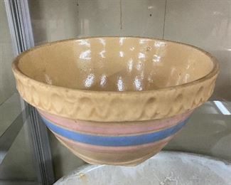 Banded Yellow Ware Bowl