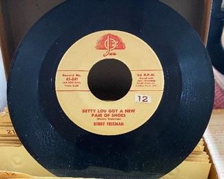 Case of Old 45 Records