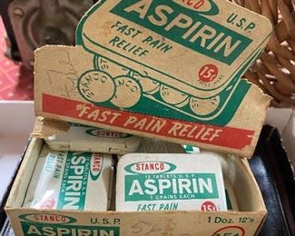 Vintage Stanco Aspirin Display