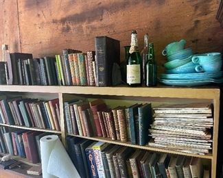 Antique and vintage books. 