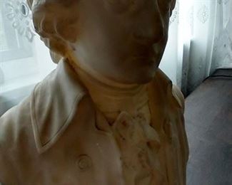 Marble Bust of Ludwig Von Beethoven, possibly of Italian origin.