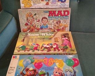 Various Vintage MCM children's games.