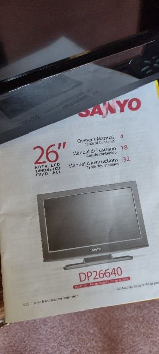 26 inch flat screen TV
