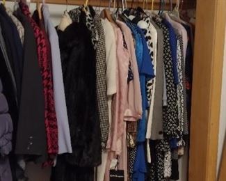 Some of the three double closets of clothes!