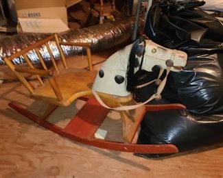 Antique Child's Rocking Horse