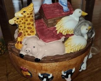 Noah's Ark Cookie Jar