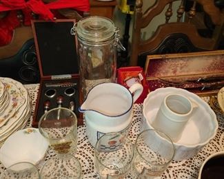Assorted Glassware, China, Etc.