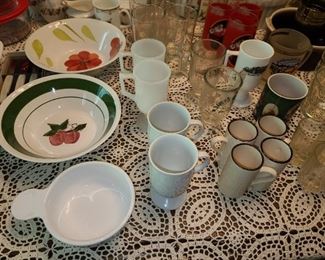 Assorted Glassware, China, Etc.