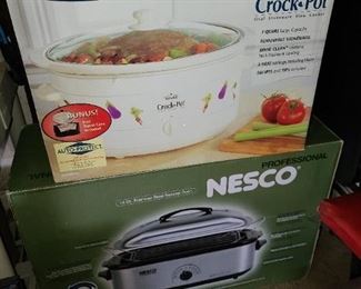 NEW RIVAL CROCK POT & NEW NESCO