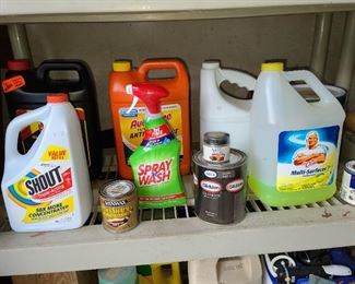 Assorted Cleaning Products & Chemicals