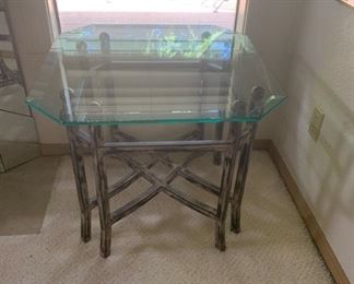Glass Top Accent Table 