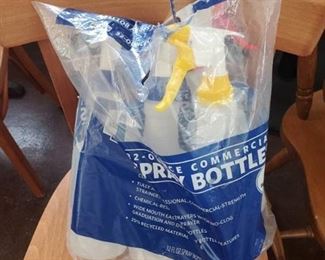 (4) Spray Bottles, 3 Wood Logs