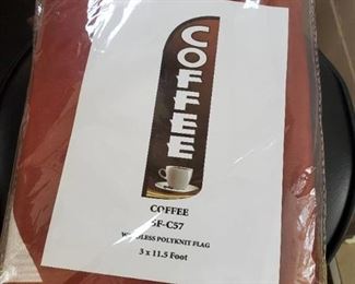 Windless Polyknit Coffee Flag