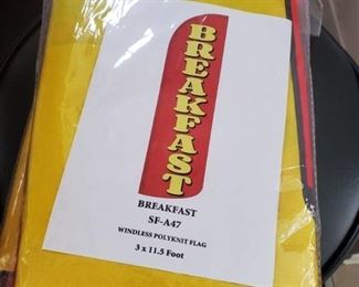 Windless Polyknit Breakfast Flag