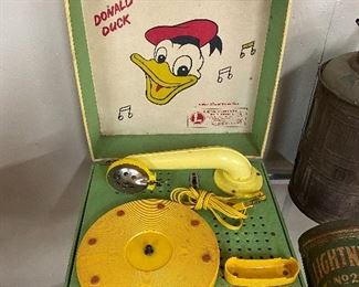 Vintage Donald Duck Record Player