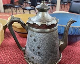 Antique Graniteware Coffee Pot 