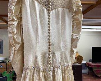 Old Ornate Wedding Dess