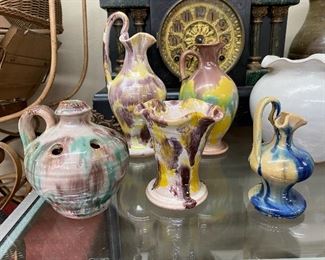 Old North Carolina Rainbow Pottery Pieces (Cole and more)