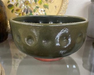 Ben Owen Master Potter Frogskin Thumbprint Bowl