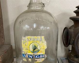 Paper Label Bandana Vinegar Jar (Black Americana)