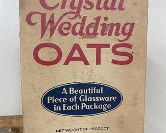 Early Quaker Oats Crystal Wedding Oats Box