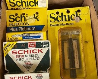 Vintage Schick Shaving Items