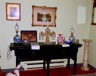 Chinese table and other items