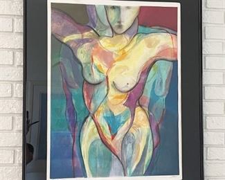 Framed Art / Artwork, Signed O'Neal (Nude)