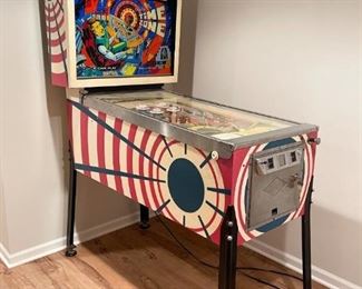 Bally Time Zone Pinball Machine (works, but needs a minor fix on a bumper and possibly a tune up)