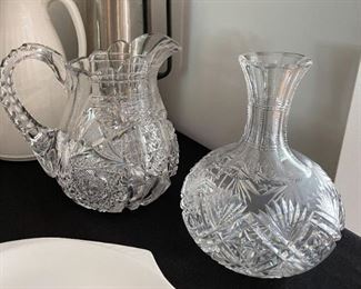 Crystal / Glassware - Pitcher & Decanter