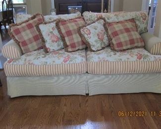 ASHLEY SOFA IN A NICE COUNTRY FRENCH PATTERN 
