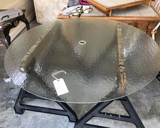 42 inch frosted glass table top.