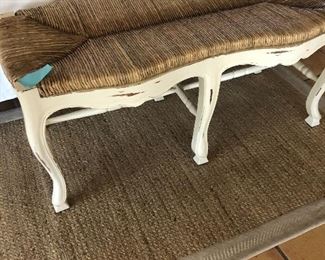 Wicker bench - French