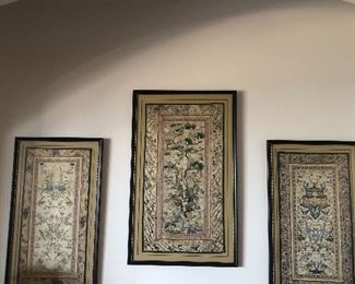 Chinese Forbidden stitch - all silk framed and glazed - circa 1900 Qing Dynasty