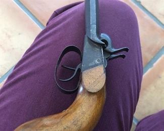 Double trigger flint pistol