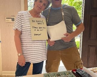 Unfortunately, we have to implement a NO BAG rule due to a few dishonest people.  If you are one of them who have ruined it for all of us, STAY AWAY!!!!  We work hard to put these sales together. THIS IS NOT A FREE FOR ALL!!