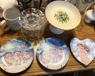 cherub collectible plates