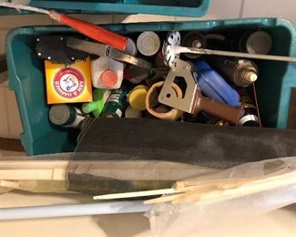 Assorted tools and household items
