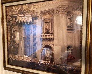 Print of Pope in Rome