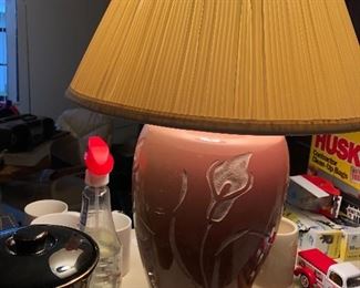 One of two matched lamps